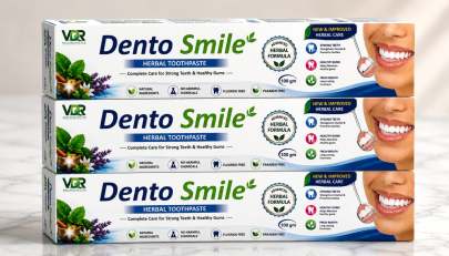 Triple combo VDR Dentosmile Herbal Toothpaste  (03 X 100gm) 
